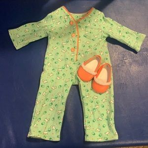 American girl doll Kit's One-Piece Pajamas
